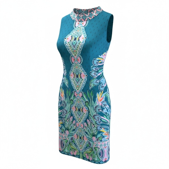 Lilly Pulitzer Dresses & Skirts - Lilly Pulitzer Teal Floral Mini Dress